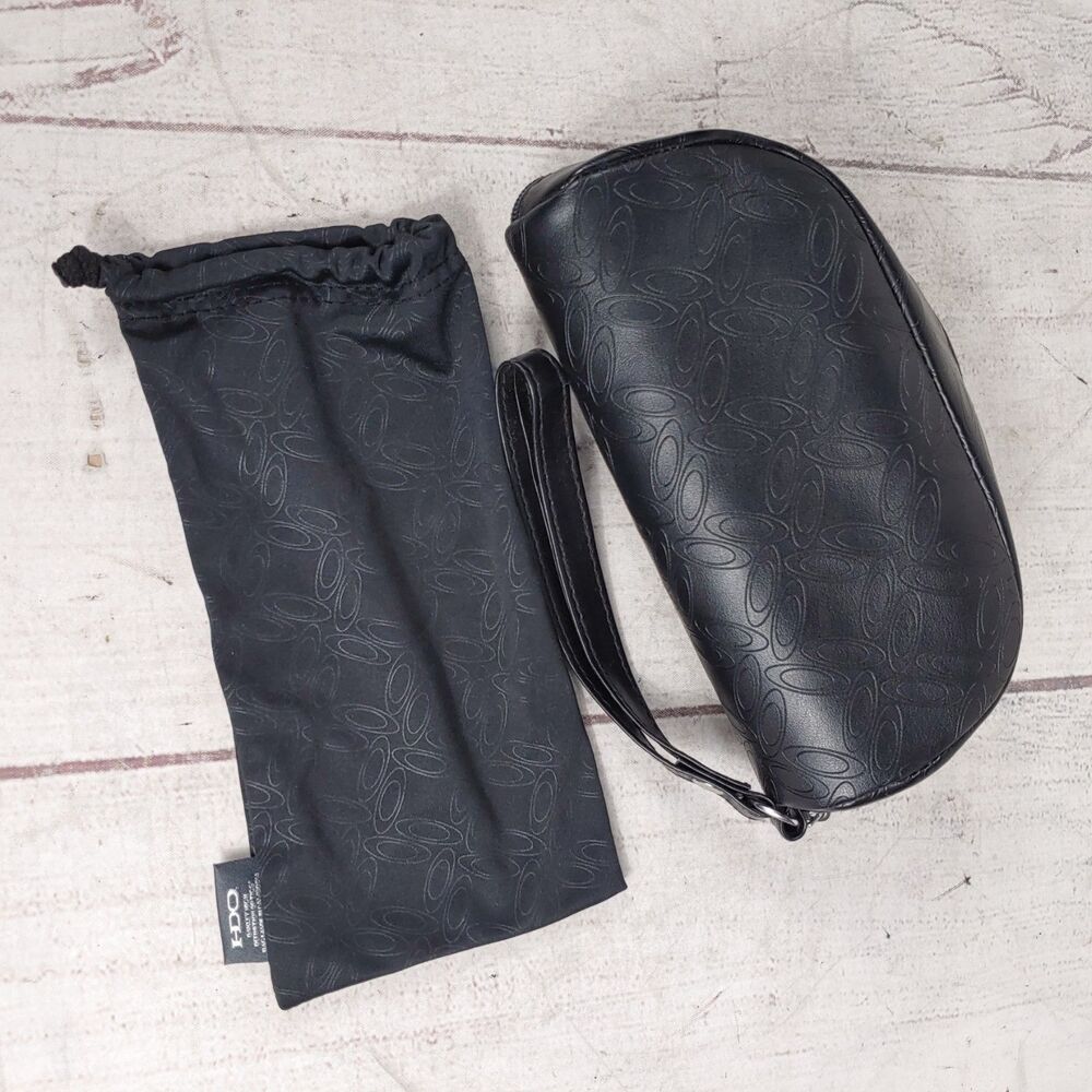 Oakley HDO Unisex Sunglasses Case Soft Pouch Black Zipper USED FREE SHIPPING